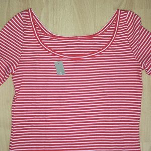 New! J. Crew Striped Blouse 👚 XS Red/white